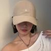 Casual Cotton Baseball Cap For Women Autumn Sun Protection Wide Brim Hat For Travel