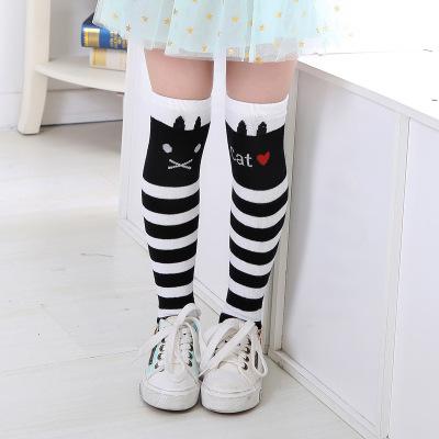 Girl Socks 3-12 Years Old Cotton Knee High Lovely Long Children's Legwarmers Kids Dance Stocking Cute Animal Carton