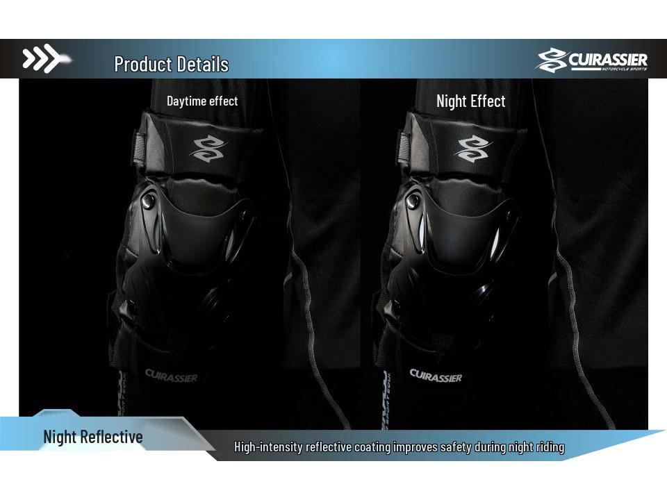 CUIRASSIER Motocyklowe Nakolanniki - Sprzęt Bezpieczeństwa Off-Road, Nowe w Magazynie