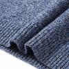 Luotsi Men's Thick Double-Layer Wool Crew Neck Sweater