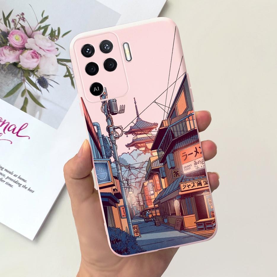 For Oppo Reno5 Lite Case Reno 5F 5Z Cute Cartoon Soft Silicone Phone Case For Oppo Reno 5 Pro Reno5 Lite 5F 5Z Back Cover Bumper