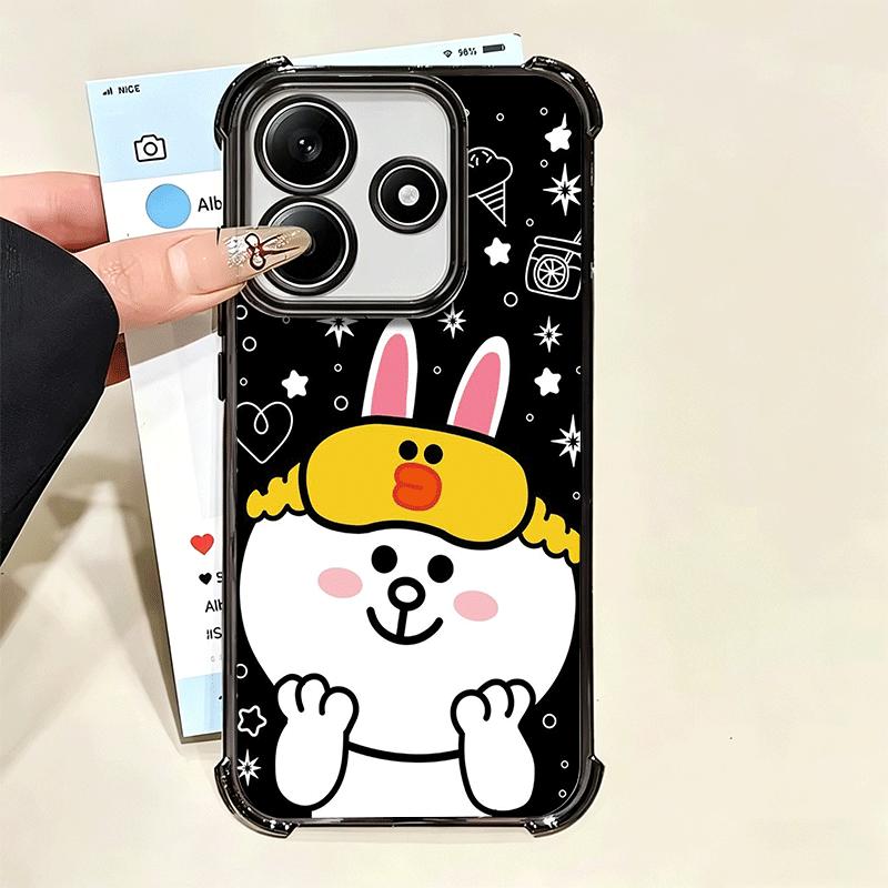 Cartoon Bear B-Browns C-Conys Soft Phone Case For Xiaomi Poco X7 X8 Pro Max X6 X5 X3 F8 Ultra F7 M8 M7 M5S Redmi 15C 15A 15 14C