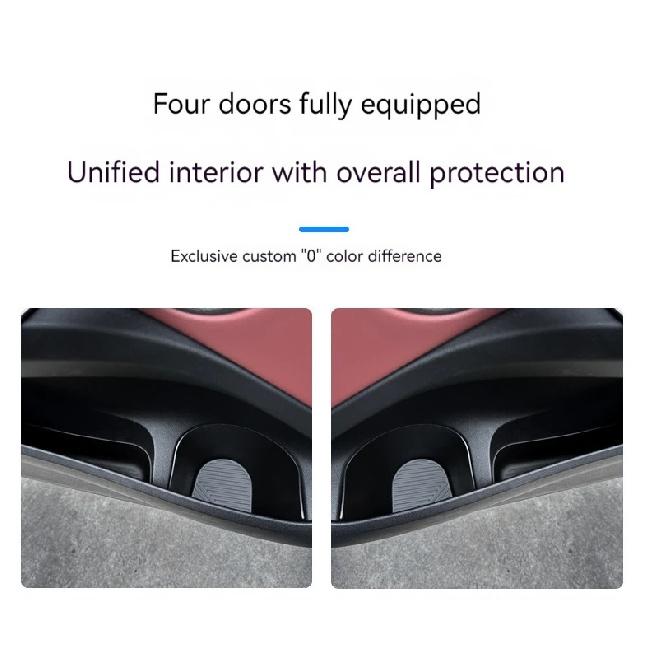 For BMW X3 G01 2025 4PCS Car Front Door Side Storage Box TPE Front Door Organizer Tray Auto Interior Accessories