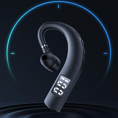 F19 Bluetooth-compatible Earphone Monaural Noise Cancelling Ear Hook Headphone Wireless Music Earbuds with Mic for Driving