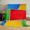 1PC Comics, backgroundOutdoor Flannel Blanket - Soft Plush Decor for Picnics, Camping, Bedroom, Playroom, Office, or Lunch Break 1278A