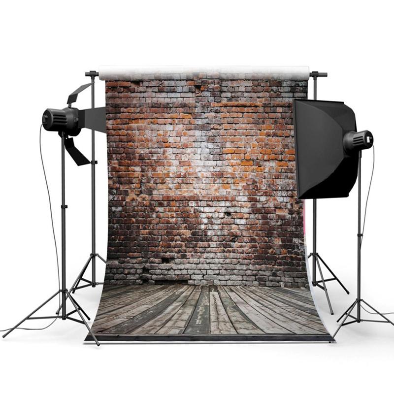 5x7ft Retro Brick Wall Photography Studio Wall Background Vinyl Photo Backdrop