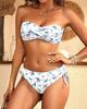 2025 Floral Sexy Bandeau Bikini with Two-Piece Cross-Body Bag