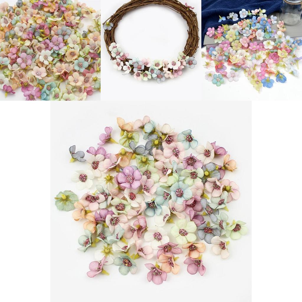 Mini Silke Tusensköna Blomhuvuden För Hem Bröllop Hantverk Festdekorationer Specialtecken Inkluderade