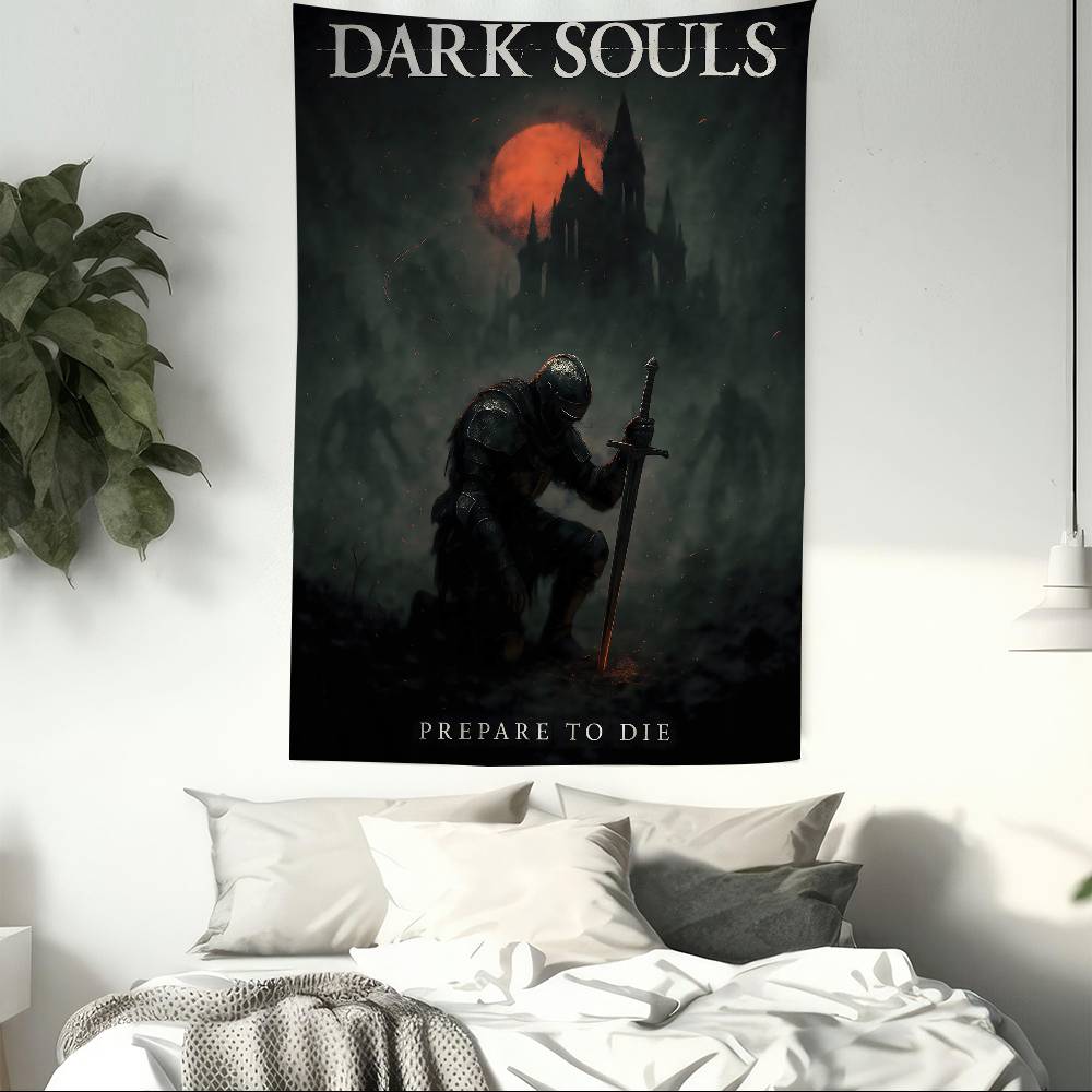 DARK SOULS Adventure Game Hanging Bohemian Tapestry Hanging Tarot Hippie Wall Rugs Dorm Home Decor