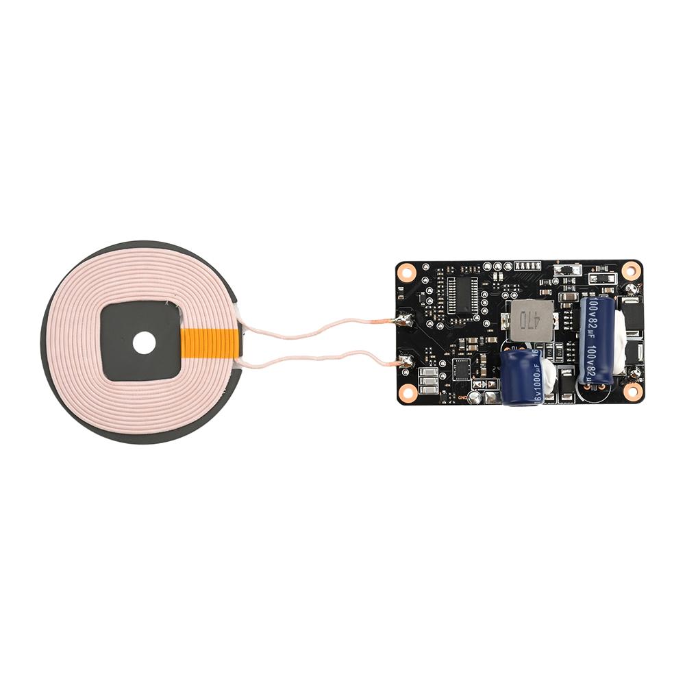 DC 12~96V 5W~20W Adaptive Wireless Charging Module DIY Fast Charger Wireless Charger with Charging Protection Indicator Light