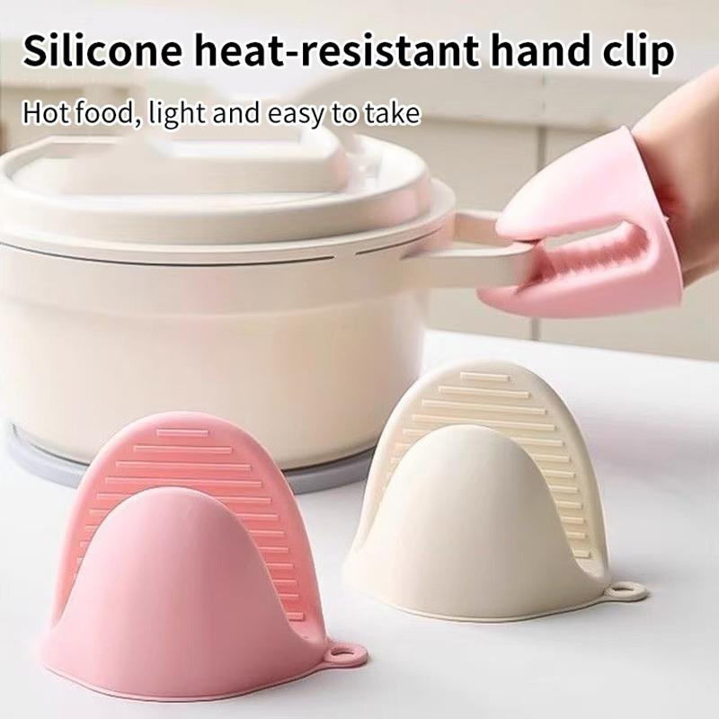 Silicone Oven Gloves Set of 2 with Heat Insulation and Non-slip Surface for Kitchen Safety