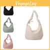 Elegant Commuting Soft Dumpling Bag Stylish Street Polyester Wrinkled Purse