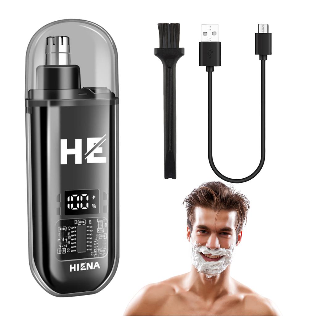 Nose Clippers Facial Hair Trimmer Digital Display Rechargeable Nose Trimmer for Haircut Beard Shaver Barbershop