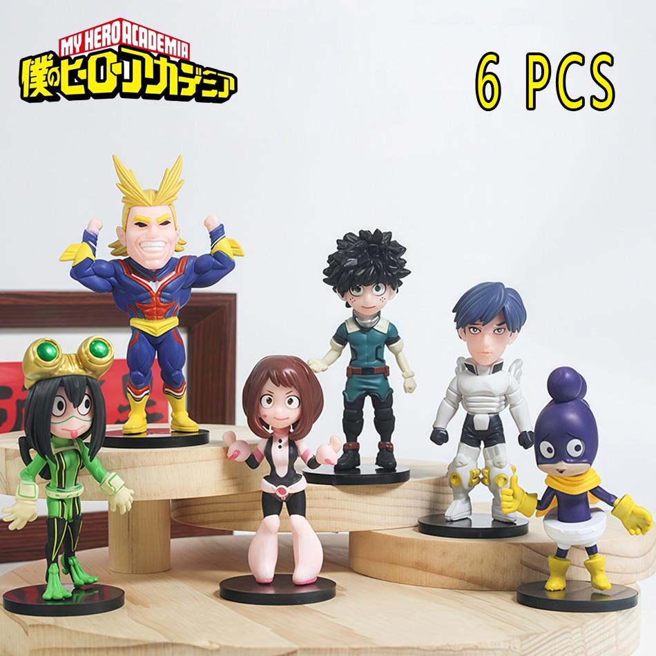 New Anime My Hero Academia Action Figures Midoriya Izuku Bakugou Katsuki Todoroki Shouto Ochaco Uraraka Kirishima Model Toy Poseable Articulated Scale