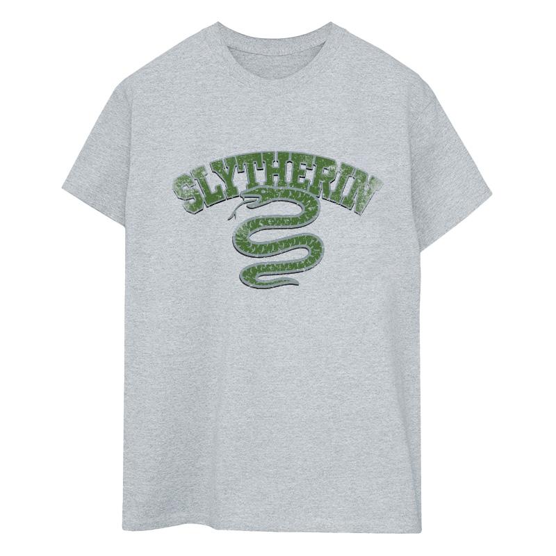 Harry Potter Womens/Ladies Slytherin Sport Emblem Cotton Boyfriend T-Shirt