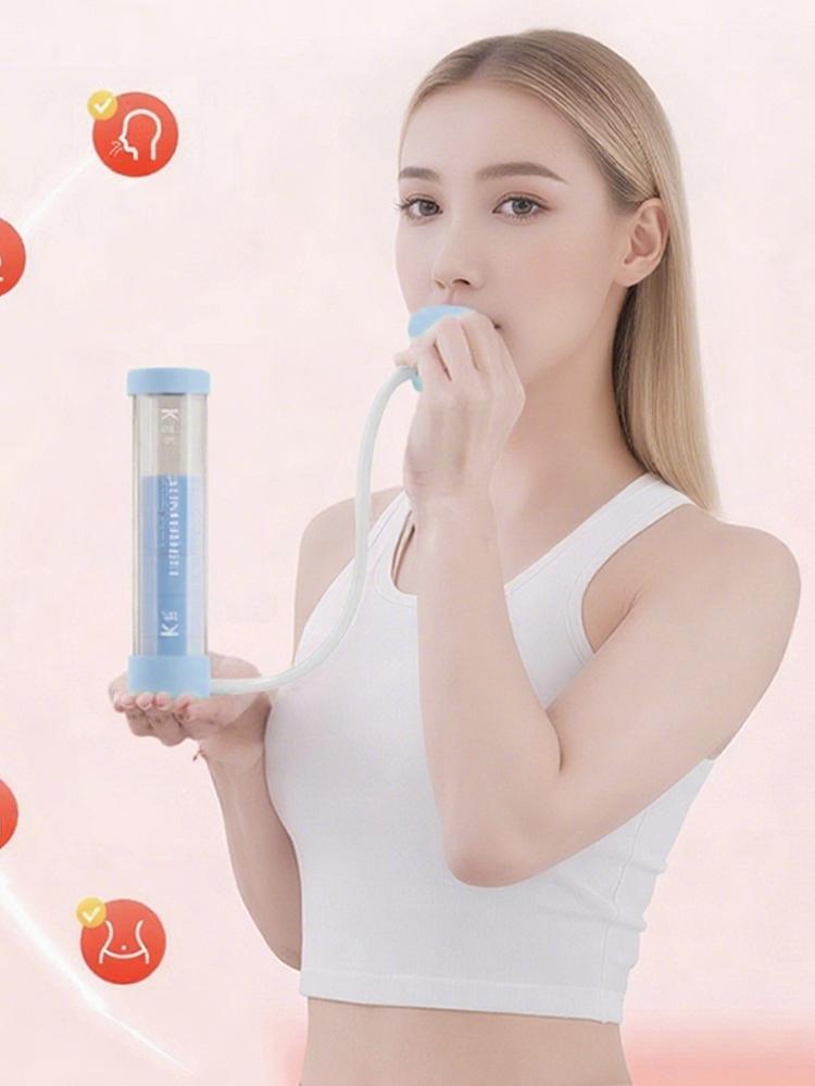 Breathing Exercise Device Abdominal Muscle Trainer Deep Breathing Dumbbell for Men and Women