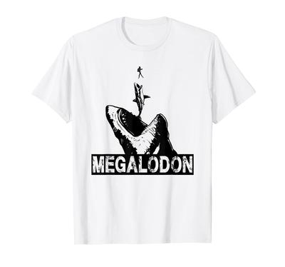Megalodon Great White Giant Shark Shark Lover Diver T-Shirt