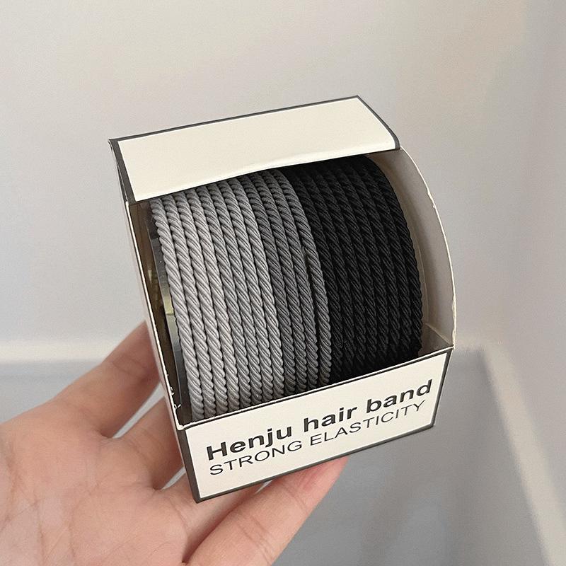 

Серо-черные эластичные резинки для волос: Универсальные кольца для волос для хвостиков и повязок на голову