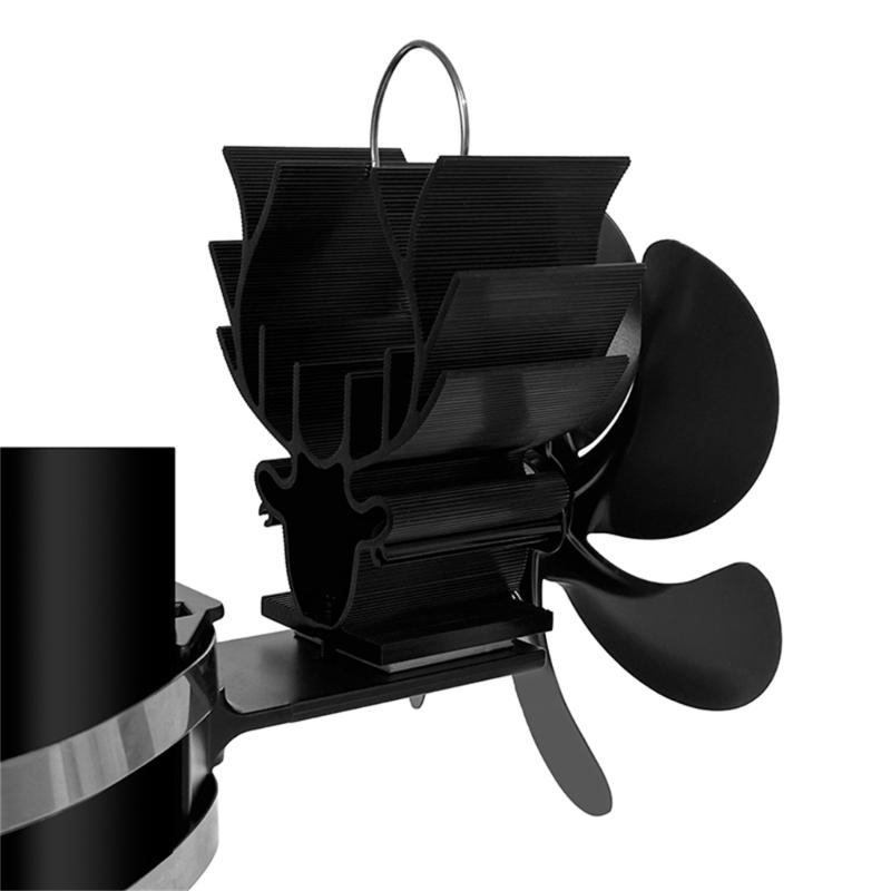 Heat Powered Stove Fan Fireplace Fan Efficient Heat Distribution for Cozy Homes for Various Heating Devices Long lasting