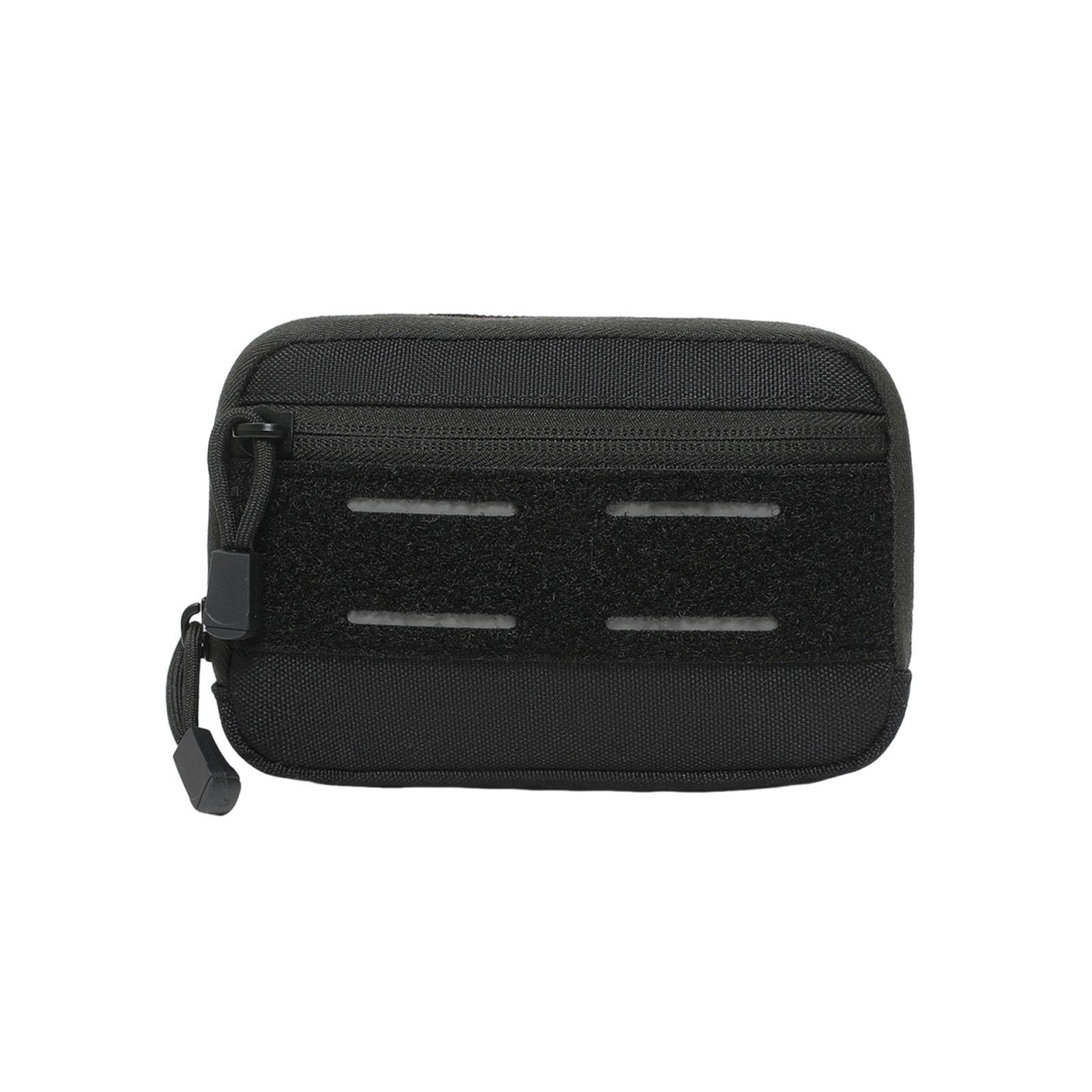 

Tacticals Molles Admin Pouch Large Capacity Practical Small Waist Pack Wear Resist Medical Storage Pouch for Camping Hiking чорний