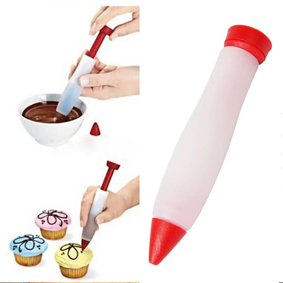 Baking Tools Food Grade Silicone Chocolate Squeeze Sauce Writing Decorating Pen Cake Writing Pen G Milking Pen