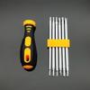 12 In 1 Strong Magnetic Screwdriver Set Flat Shaped Screwdriver Head Multifunctional Precision Maintenance Tool