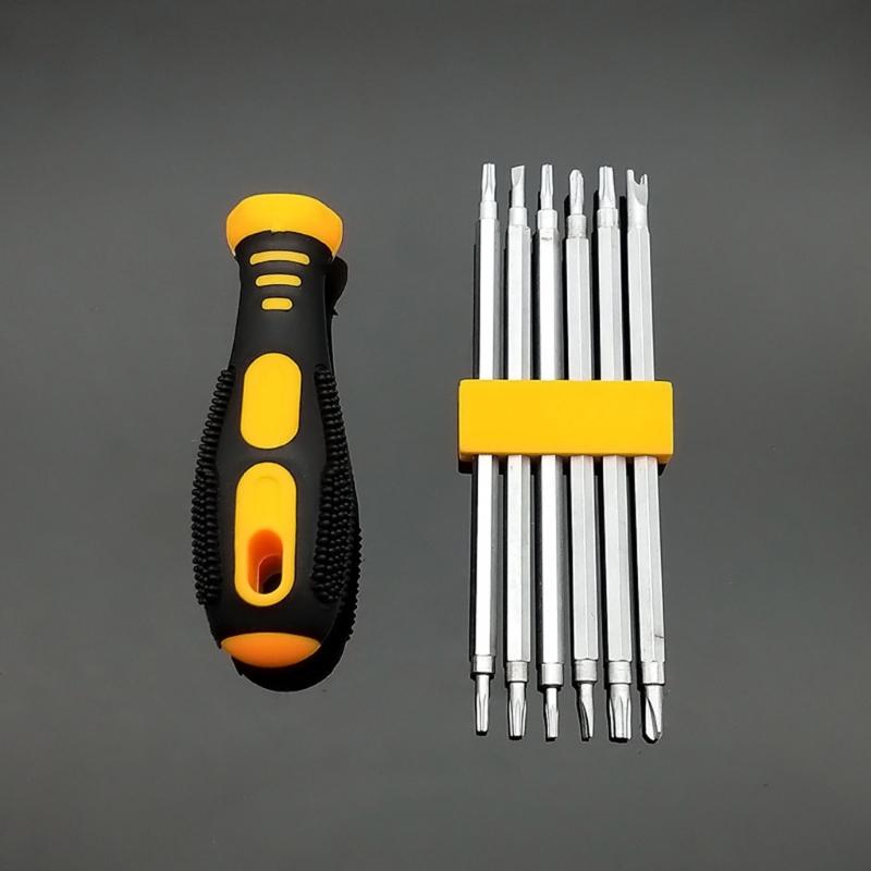 12 In 1 Strong Magnetic Screwdriver Set Flat Shaped Screwdriver Head Multifunctional Precision Maintenance Tool