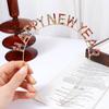 Headdress Letter HAPPY NEW YEAR Headband Rhinestone Crown Korean Style Hair Hoop Female Jewelry