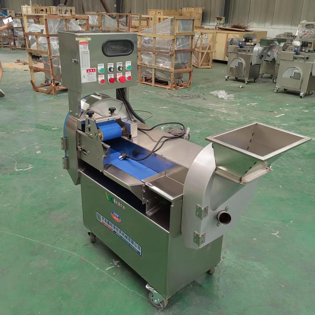 Automatic Double-Head Vegetable Cutter & Slicer for Commercial Use