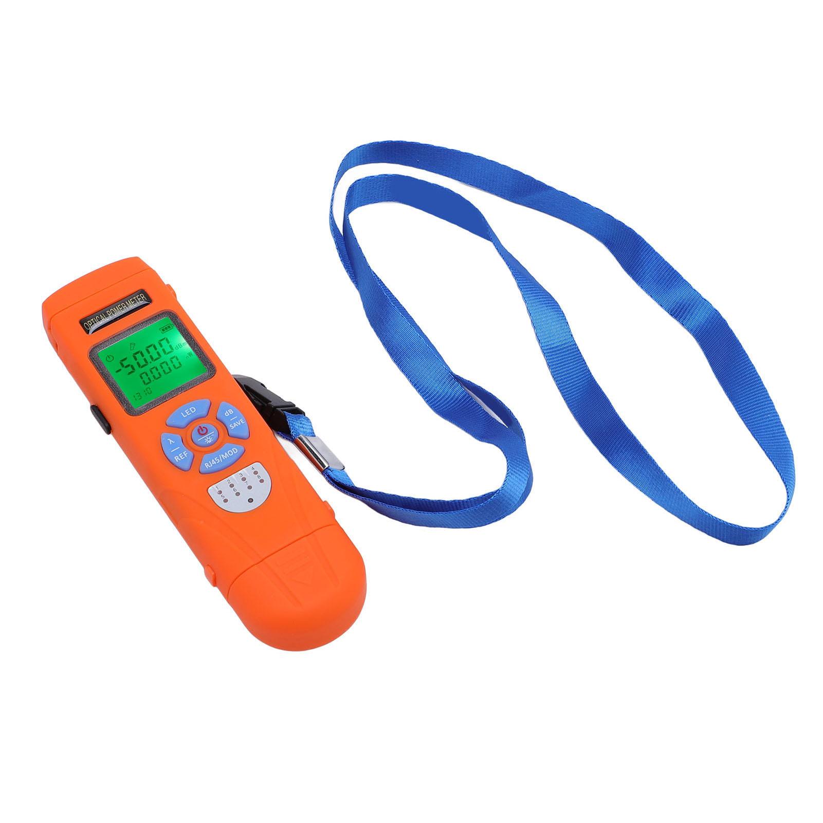 

Ручной оптический измеритель мощности Тестирование RJ45 Тестер мощности оптического волокна FC SC ST Универсальный интерфейс 50