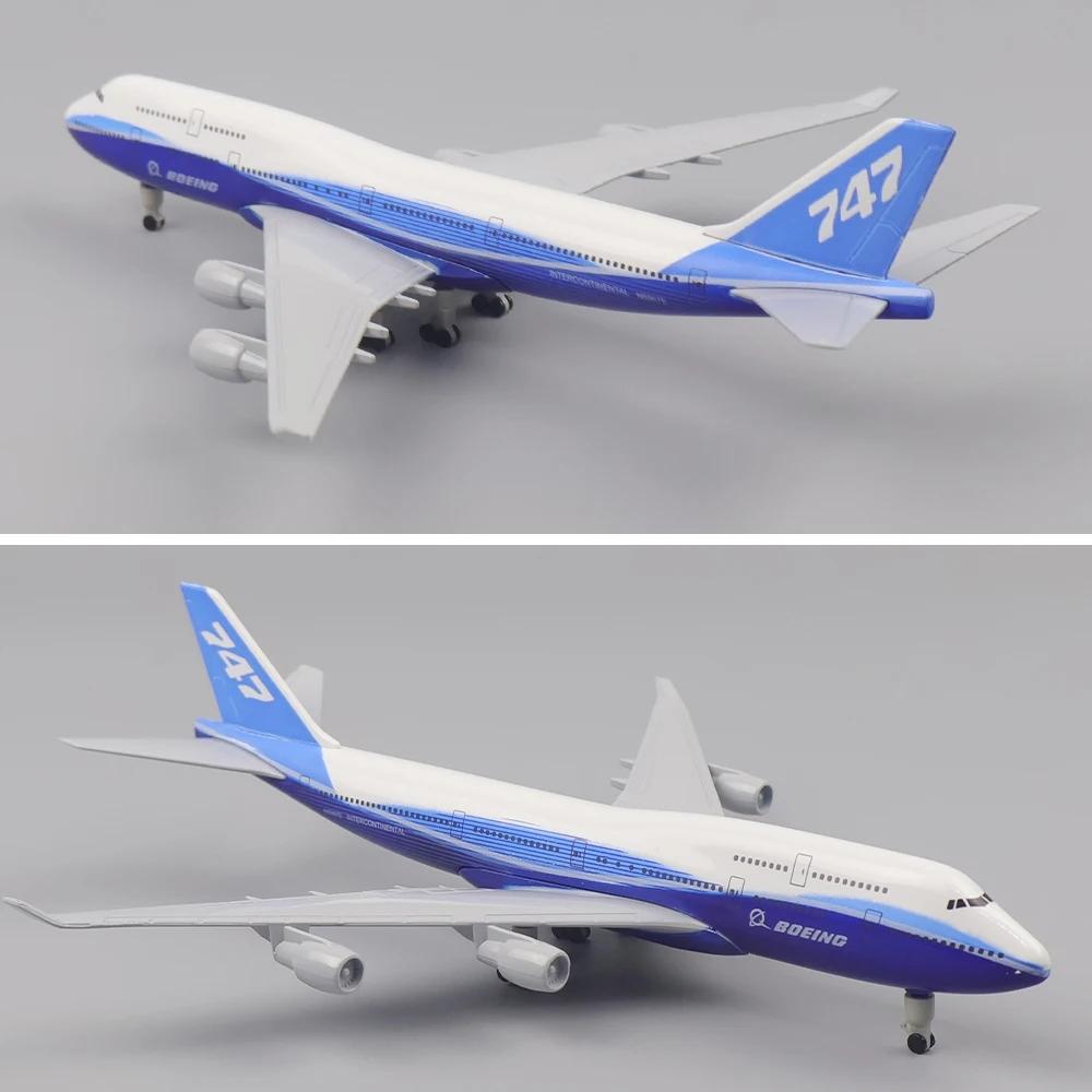 20CM Αυθεντικό Μοντέλο Αεροσκάφους B747 Αντίγραφο Υλικό Κράματος Αναμνηστικό Δώρο Αεροπλάνο με Βάση Τροχών Συλλεκτικό για Ενθουσιώδη Αεροπορίας