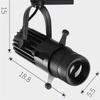 A03F-Tracking-Beleuchtungsleiste Dimmbar Variable Modi Fokus COB Downlight LED-Deckenleuchte 15W Einkaufszentrum Strahler KTV