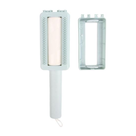 

Инструмент для удаления шерсти домашних животных Щетка-ролик для удаления ворса Инструмент для груминга Кошки и собаки Многоразовый липкий ролик для удаления шерсти питомцев для стирки Ковер Мебель Диван Кровать синий