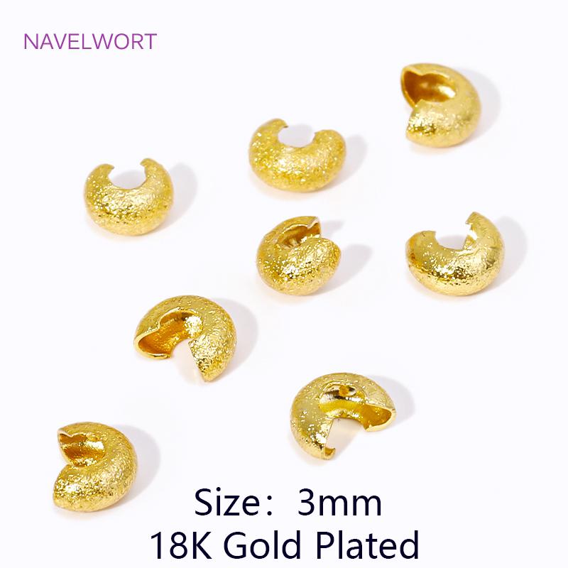 50/100pcs 18K Gold Plated Brass Wire Guard Guardian Protectors Loops U Shape Clasps Connector,DIY Jewelry Making Accessories