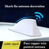Car Radio Shark Fin Car Shark Antenna Radio FM Signal Design for All Automobiles Aerials Auto Exterior Styling Replacement Parts