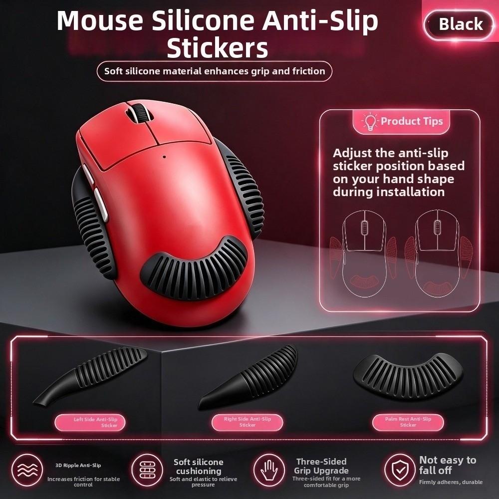 3pcs/Set Self Adhesive Mouse Grip Stickers for Logitech and Razer Computer Gaming Mouse