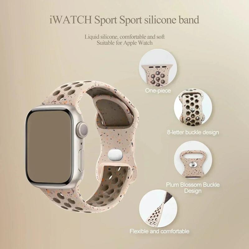 Original Silicone Strap For Apple Watch Band 46mm 44mm 45mm 40mm 41mm 38mm 42mm Correa Breathable iWatch Series11 10 9 8 SE3 7 6 Ultra 2 49mm