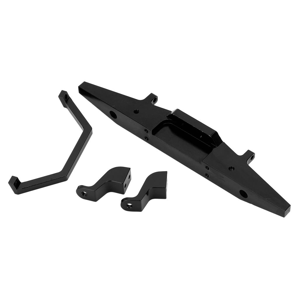 RC Car Front Bumper Metal Aluminium Car Defender with Trailer Buckle for MN D90 1 12 RC Car VehicleBlack