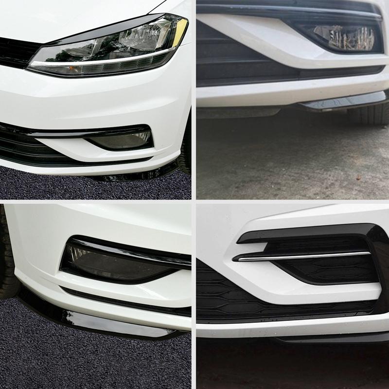 For Golf 7.5 MK 7.5 2018-2020 Car Front Bumper Lip Shovel Side Surround Spoiler