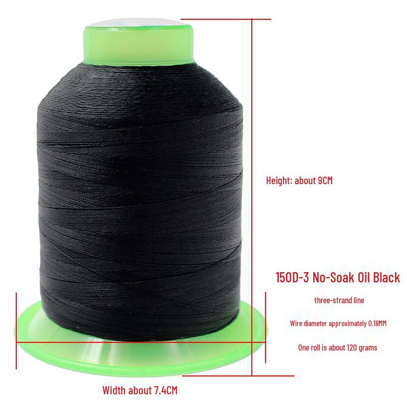 Sewing Thread: Large Spool for Leather, Sofa, or Jeans - High Strength Mercerized Thread
