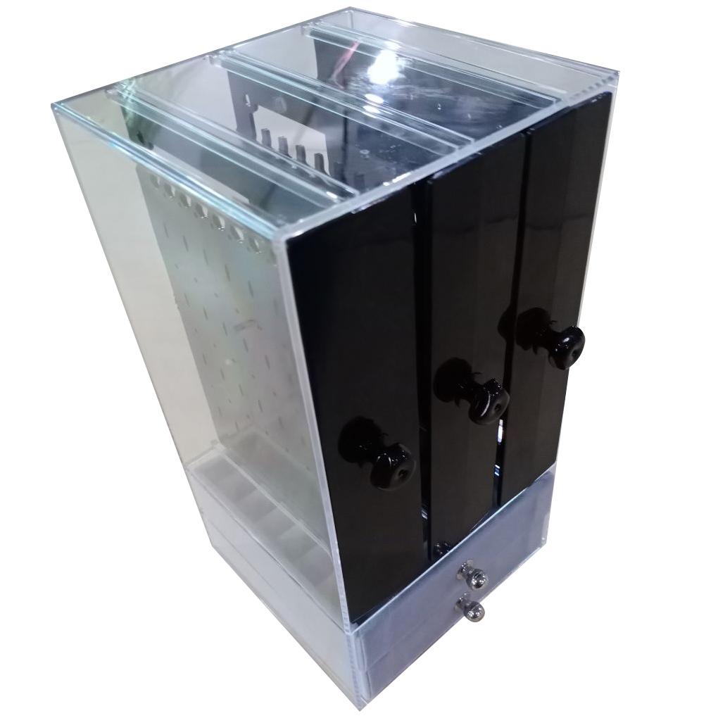 Jewelry Display Stand Acrylic Rack Storage Case Earring Rings Necklace Drawer