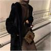 Women's 2025 Winter Hooded Imitation Mink Sweater Coat