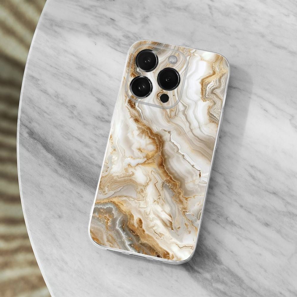

Black Gold Art Marble For iPhone 12,Mini,16,X,17,Plus,11,Max,13,XR,15,Pro,14,SE,XS,Transparent Soft Cover Case iPhone15PRO