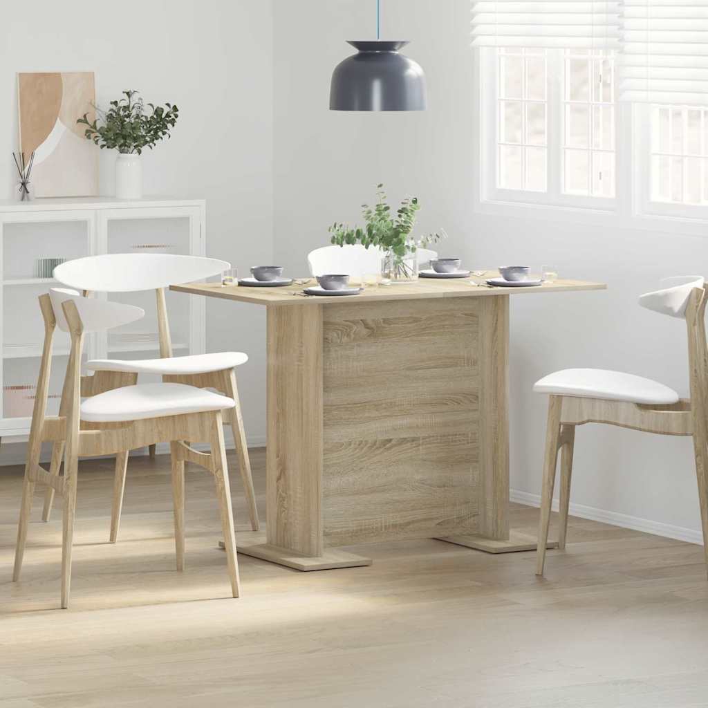 Dining Table Sonoma Oak Finish 110 x 60 x 75 cm Engineered Wood
