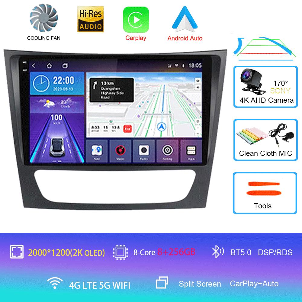 Pentru Mercedes-Benz E-class W211/CLS-class 2005-2008 2din Radio Auto Android 14 Player Multimedia Auto GPS WIFI Carplay DSP Monitor