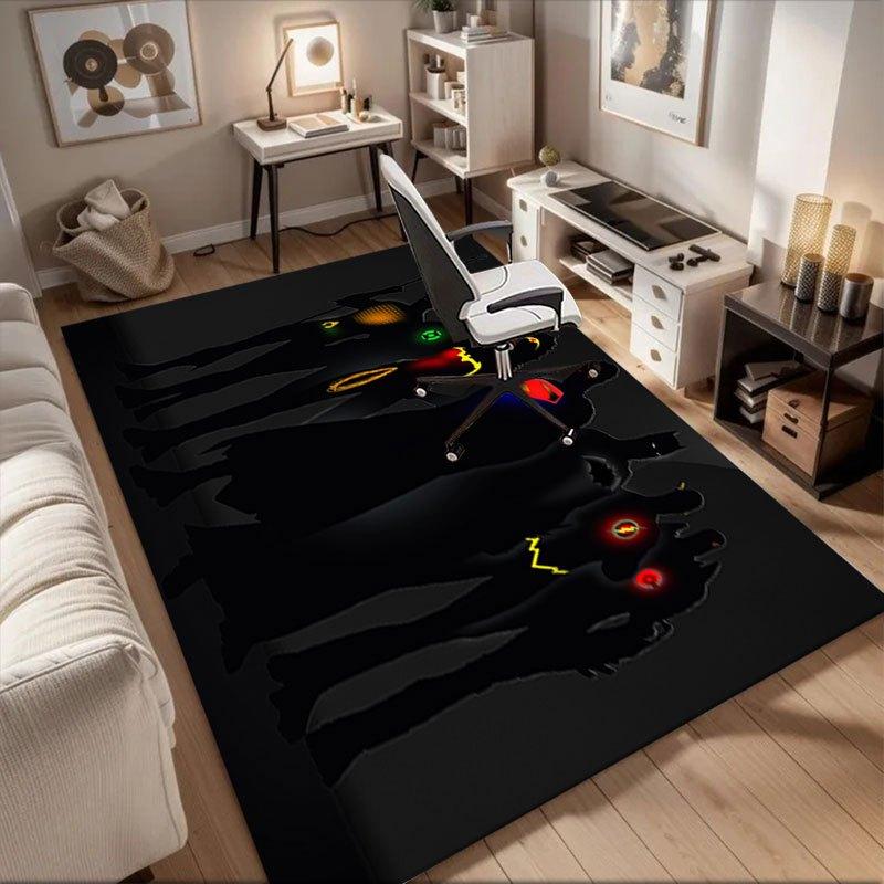 

DC Comics Superhero Silhouette Wall Art Print Office Mat Home Decor Gift For Halloween & Christmas LC2 60cm by 90cm