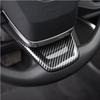 Carbon fiber internal Steering Wheel Trim 3pcs For Toyota Highlander -2024