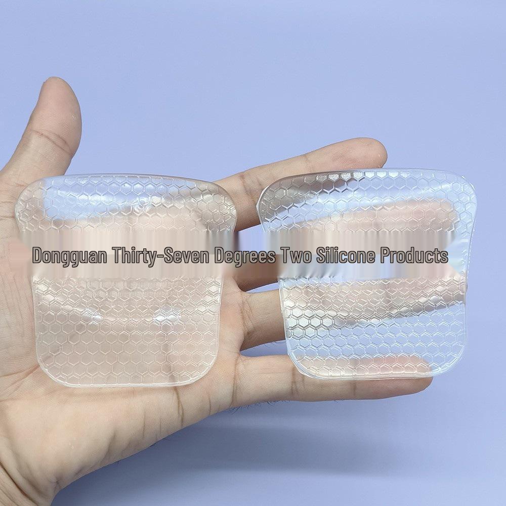 Silicone Flat Foot Correction  Arch Support Insoles - Shock Absorbing, Non-Slip, Half Size Transparent