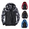 Mens Camo Windproof Waterproof Coat Hooded Zipper Jacket Outwear Plus Size M-6XL
