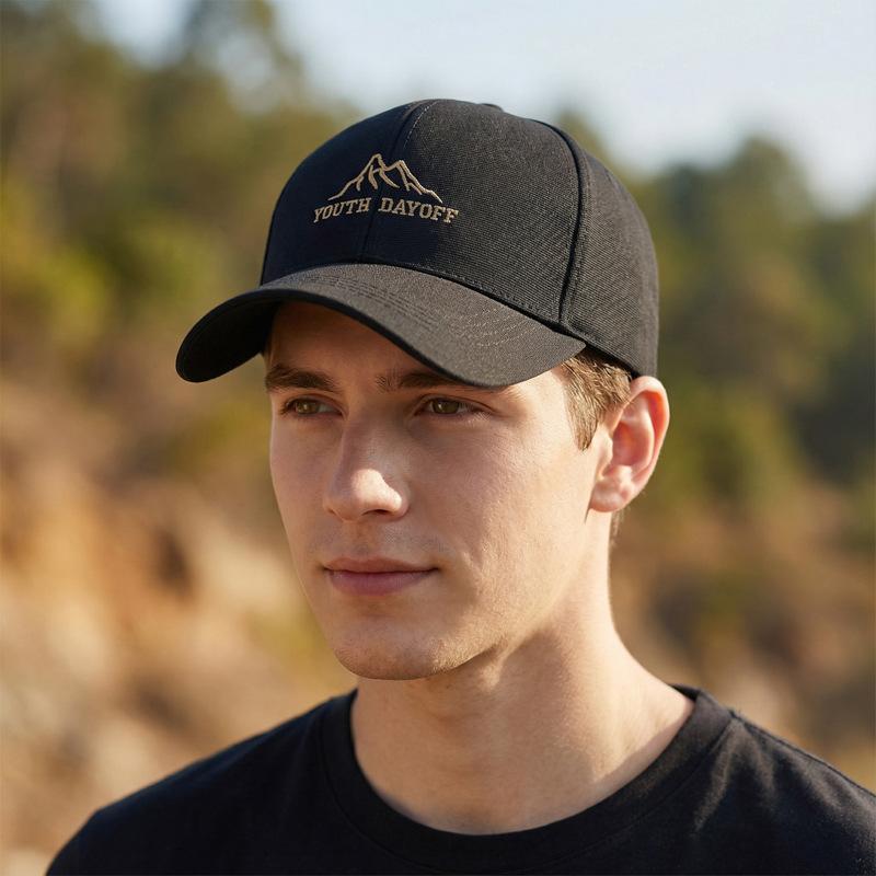 Baseball Cap Men's Outdoor Embroidered Mountain Sunshade Cap Couple Sunscreen Cap